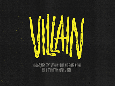 Villain — Multi-Alternate Glyph Font art design font font design font family halloween font illustration logo texture