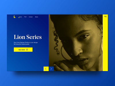 Lion Series branding design flat illustration minimal typography ui ui ux ux vector web website
