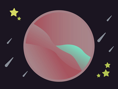 The Planet icon illustration logo space
