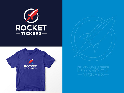 Logo Design - Rocket Tickers branding design illustration logo logo design logodesign logotype uidesign vector