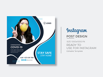 Instagram Post Design ads banner coronavirus cover cover design covid19 crative facebook graphic design instagram instagram banner instagram stories post social social media social network