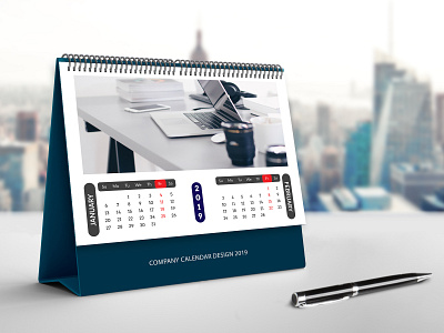 Desk Calendar 2019 2019 awesome business calendar calendar 2019 calendar design clean company calendar corporate crative design desk desk calendar graphic design illustration print design professional professional design vector