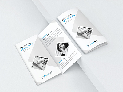 Tri Fold Brochure Design a4 awesome blue branding branding design brochure business clean colorful corporate crative design fri fold design graphic design print design professional professional design template tri fold