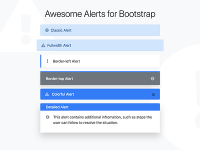 Awesome Alerts for Bootstrap