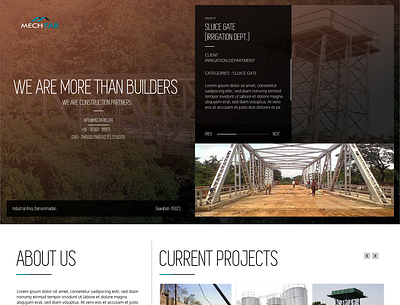 LAnding PAge animation branding construction design typography ui ux web website website design
