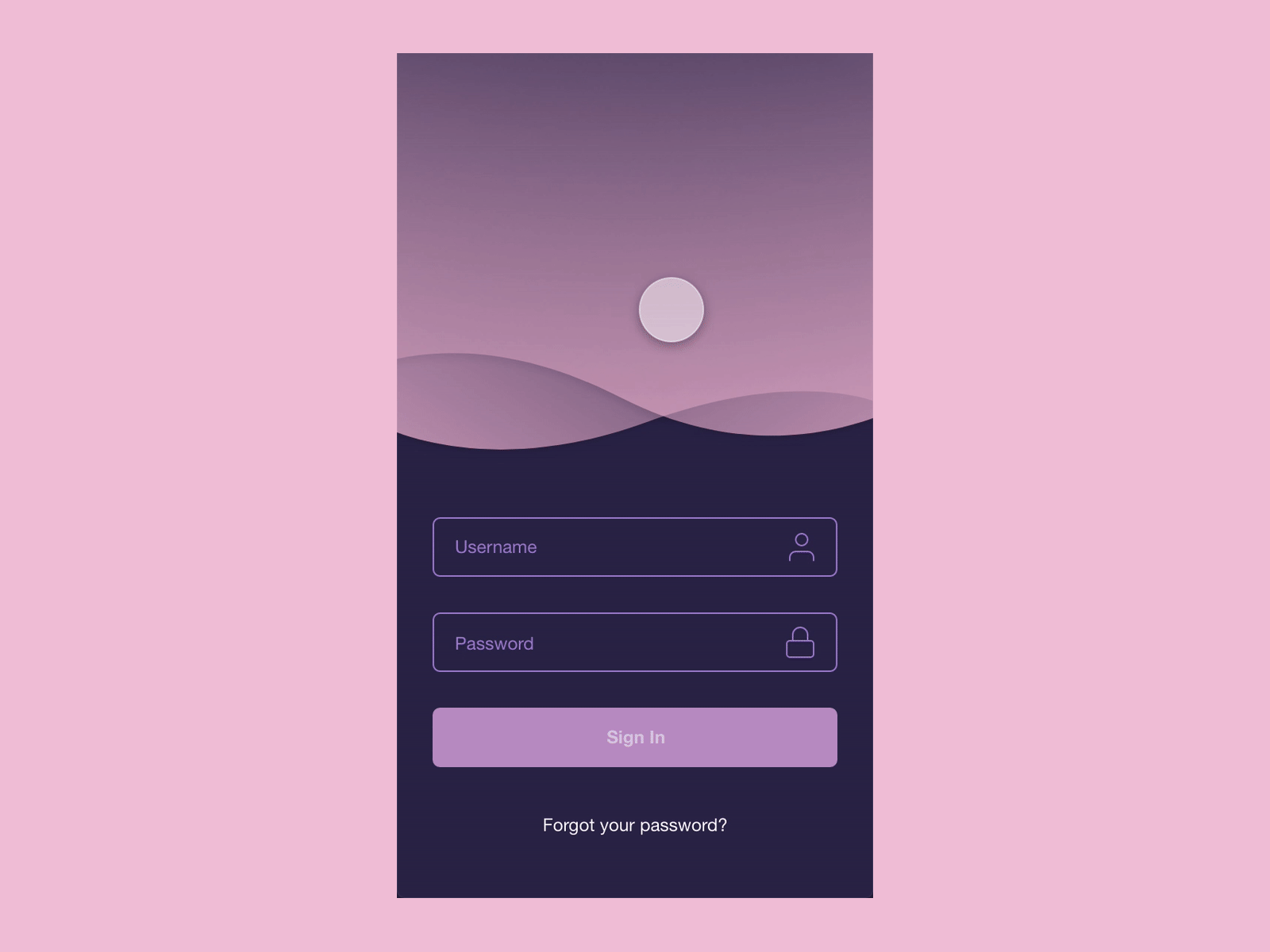 Daily UI #001 - Sign In animation app daily100 dailyui login ui ux