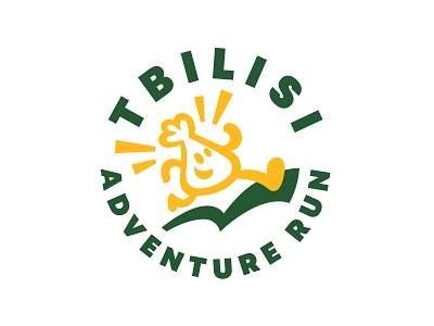 Tbilisi Adventure Run branding character design face food geo illustration khinkali logo logotype mark mascot mascot design mascot logo run running tbilisi trail vector