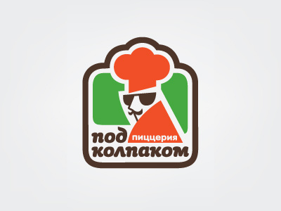 Logo for pizzeria in the mafia-style logotype logo mark mafia pizza italia restoraunt identity illustration character food branding pizzeria