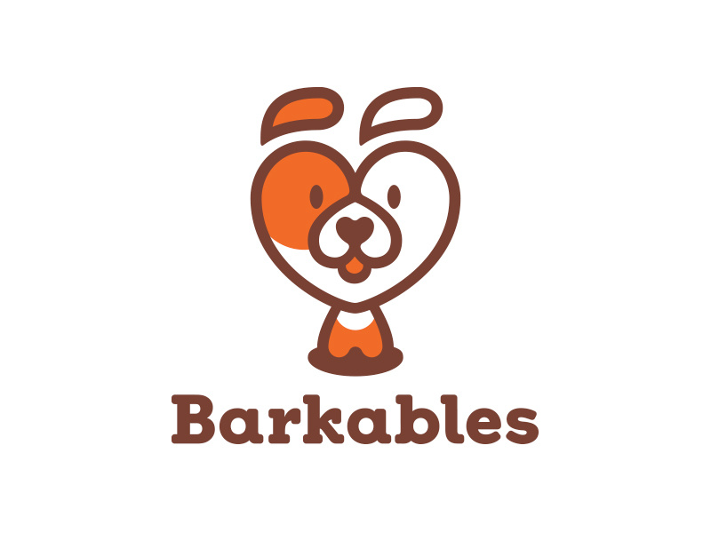 Barkables branding pet food subscription box fun mark pet heart love dog