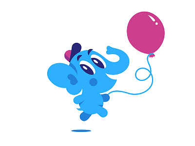 Baby Elephant. Vector mascot :) baby creativemarket baloon character elephant kid mascot vector