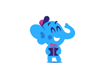 Baby Elephant :) baby creativemarket character elephant kid mascot vector