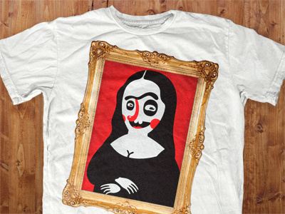 T-shirt. Mona Lisa character lisa mona t shirt