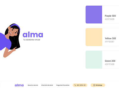 alma. Your virtual assistant design designsystem ui ux