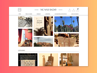 The Wild Bazar Design - Eshop design ecommerce eshop figma uiux webdesign