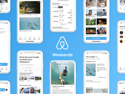 Airbnb Weekends - Concept Product Design airbnb airbnb weekends concept design invision studio iphonex mobile design product design prototype uiux weekends