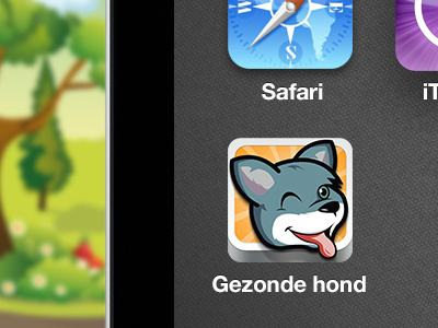 App Gezonde hond apple application appstore icon identity illustration ios ipad mobile