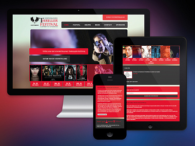 Nederlands Thrillerfestival festival ipad iphone responsive thriller website