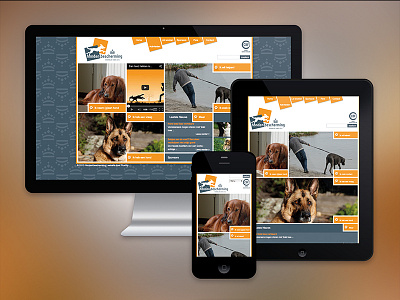 Dutch Royal Dog Protection Services ipad iphone responsive website