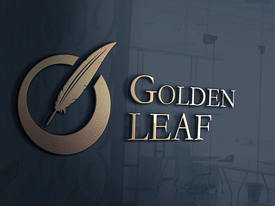 Golden Leaf adobe ilustrator adobe photoshop design icon logo