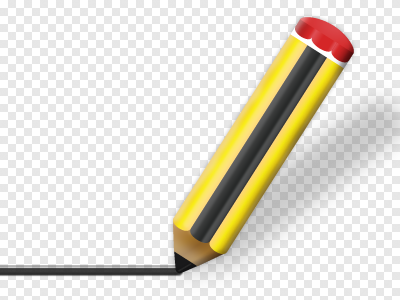 Lapis Carvao Icon black pencil red yellow