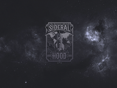 Sideral Hood black brand branding concept design diseño illustration logo rap typography