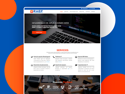 Site Web RAEF brand branding concept design diseño ui web design