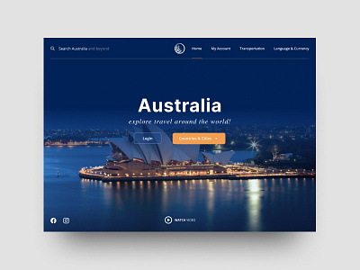 Travel: landing page UI design figma landing page ui ux web design