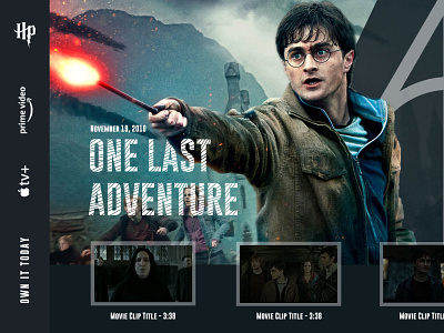 Harry Potter Promo Website Landing Page