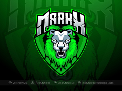 Lion mascot logo design cartoonmascot esport esportlogo esports logo illustration lion logo mascot mascot character mascot design mascotlogo vector