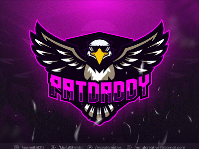 Eagle mascot logo design