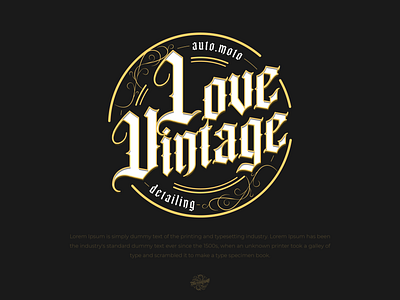Love vintage | Retro vintage logo design