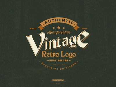 Retro Vintage Logo Design Practice (01) branding design logo logo design logodesign logos logotype retro retro design retro font retro logo retrowave vintage vintage badge vintage design vintage font vintage logo visual identity