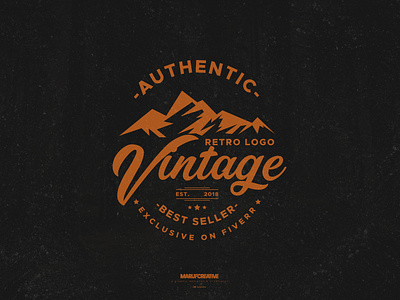 Retro Vintage Logo Design Practice (03)