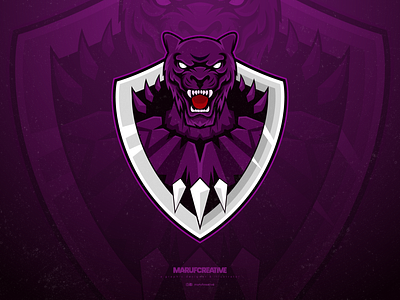 Black panther Mascot Logo Design
