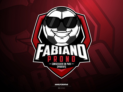Fabiano Prono Soccer League Sports Logo | Sports Logo Design cartoonmascot design esportlogo esports logo illustration logo mascot mascot character sports logo design vector vintage