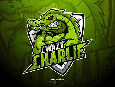Crazy Crocodile Mascot Logo Design | Crocodile Vector branding cartoonmascot crocodile crocodile mascot crocodile vector design esportlogo illustration logo mascot mascot character vector
