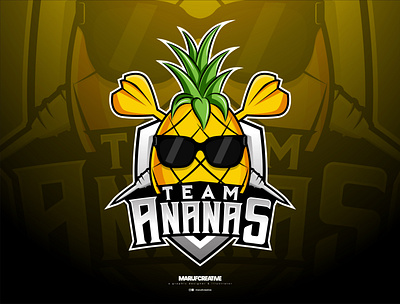 Pineapple Mascot Logo Design | Pineapple Logo branding cartoonmascot design esportlogo illustration logo mascot mascot character mascot logo pineapple vector