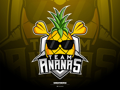 Pineapple Mascot Logo Design | Pineapple Logo