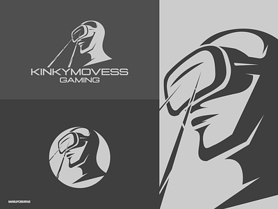 Flat Gaming Logo Design | Kinkmovess Gaming branding design esportlogo esports flat gaming logo flat logo gaming illustration logo mascot minimal logo vector