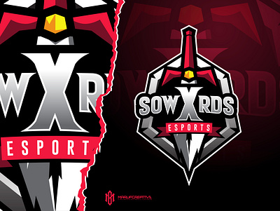 Swords Gaming Logo Design branding cartoonmascot design esportlogo gaming logo illustration logo mascot mascot character sowrds logo twitch logo vector