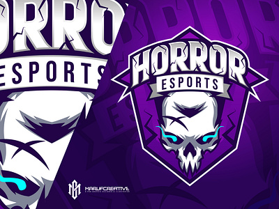Horror Esports Gaming Logo Design cartoonmascot design esportlogo gaming logo ghost mascot logo horror illustration logo mascot mascot character twitch logo vector