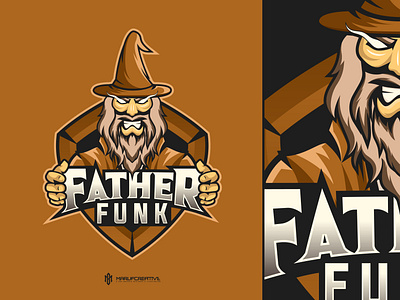 Father Funk Mascot Logo Design