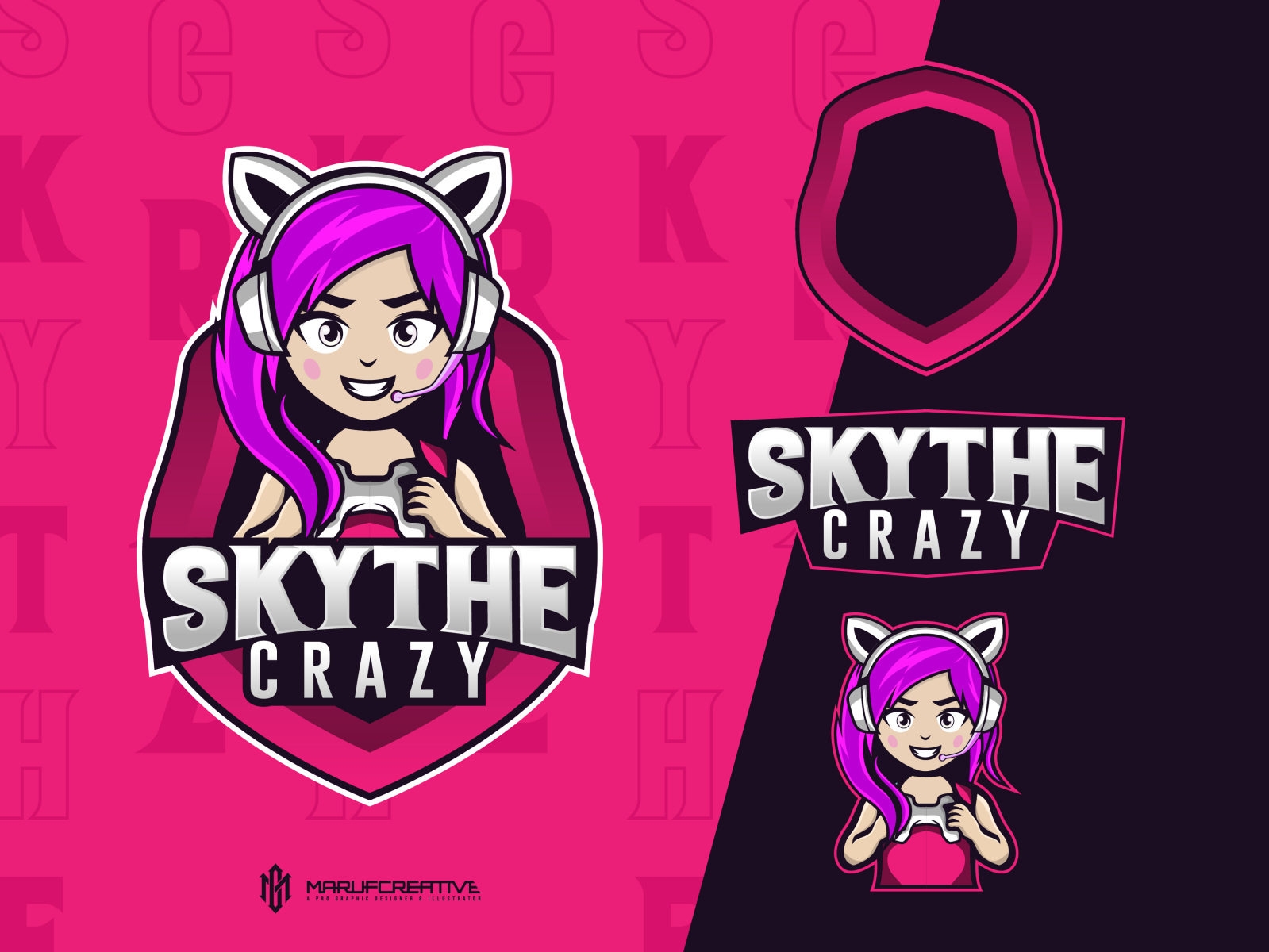 Girl Gamer Esport Logo by streammegastoregfx on DeviantArt