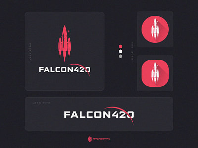 Falcon420 Rocket Launch Logo Design | Rocket Logo