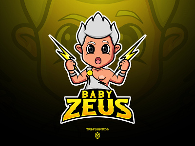 Baby Zeus crypto Logo Design! baby crypto logo baby logo baby nft logo baby vector logo branding cartoonmascot crypto logo design esportlogo illustration logo mascot mascot character vector