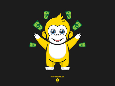 Moneky Inu Crypto Logo Design! branding cartoonmascot design esportlogo illustration logo mascot mascot character menkey logo monkey crypto logo monkey vector logo vector