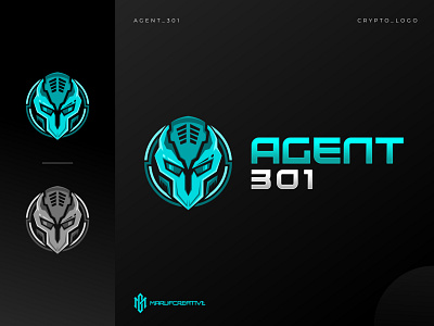 Robotic Crypto Logo Design (Agent_301) branding cartoonmascot crypto logo design esportlogo illustration logo marufcreative mascot mascot character robotic robotvector vector