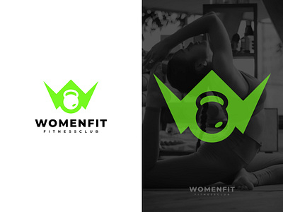 WomenFit Fitness Logo Design, GYM Logo branding design fitnes logo design flat gym logo flat logo logo marufcretive women fitness women gym women gym logo