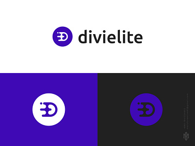 Divielite Minimal Logo Design branding design divi logo flat logo icon logo logo marufcreative minimal logo simple logo vector word logo
