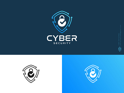 Cyber Security Minimal Creative Logo Design branding cyber design flat logo icon logo illustration logo minimal logo monogram logo security simbol logo simple logo vector